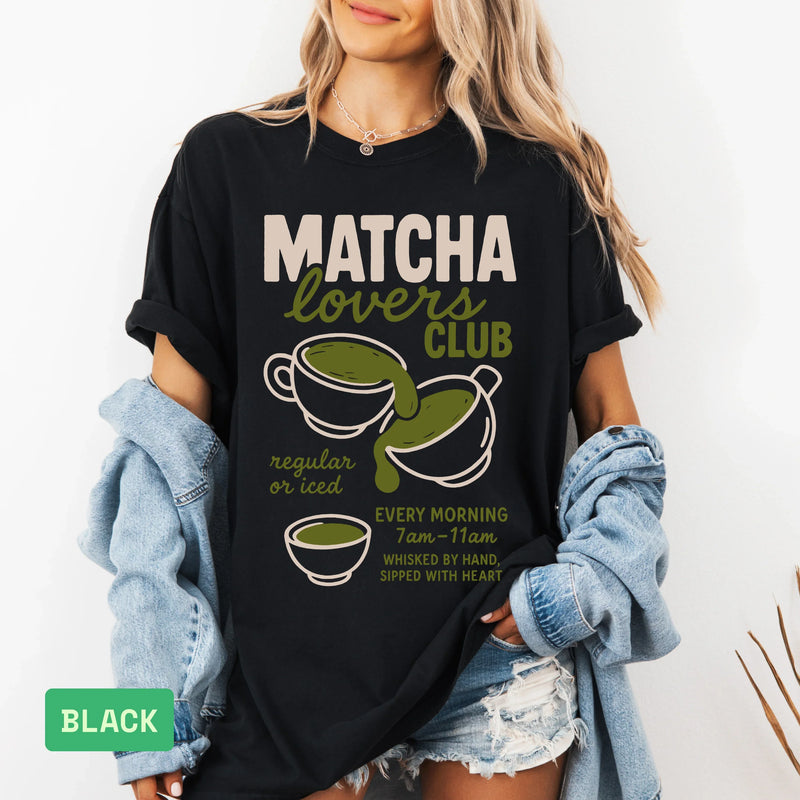 Women’s Matcha Club T-Shirt Gift for Tea Lovers - Evie's Dreamlands