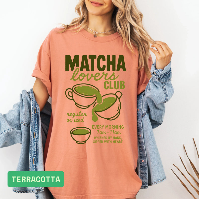 Women’s Matcha Club T-Shirt Gift for Tea Lovers - Evie's Dreamlands