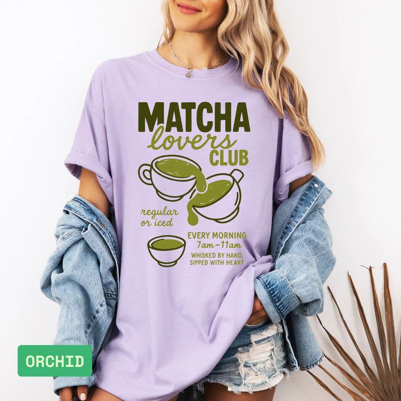 Women’s Matcha Club T-Shirt Gift for Tea Lovers - Evie's Dreamlands