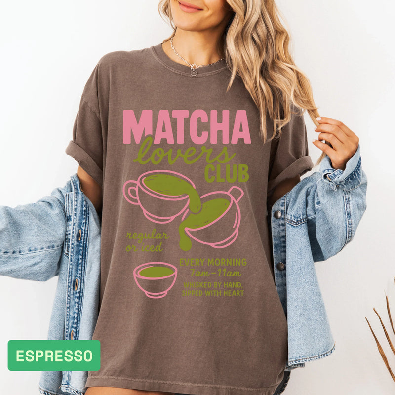 Women’s Matcha Club T-Shirt Gift for Tea Lovers - Evie's Dreamlands
