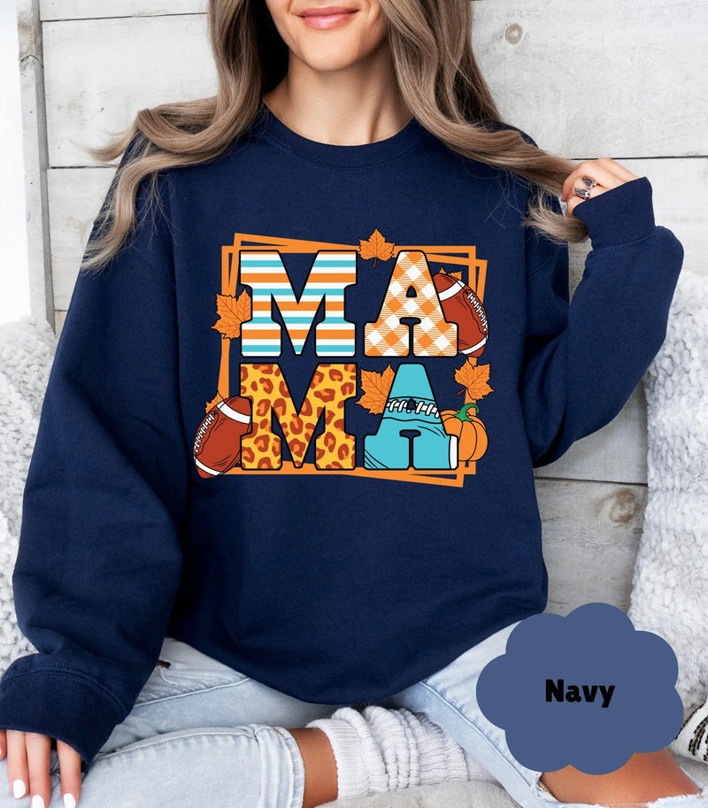 🍂 Fall Mama Sweatshirt | Cozy Autumn Coquette Sweater | Thankful Mama Gift - Evie's Dreamlands