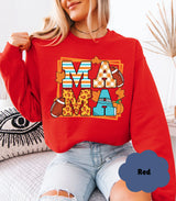 🍂 Fall Mama Sweatshirt | Cozy Autumn Coquette Sweater | Thankful Mama Gift - Evie's Dreamlands