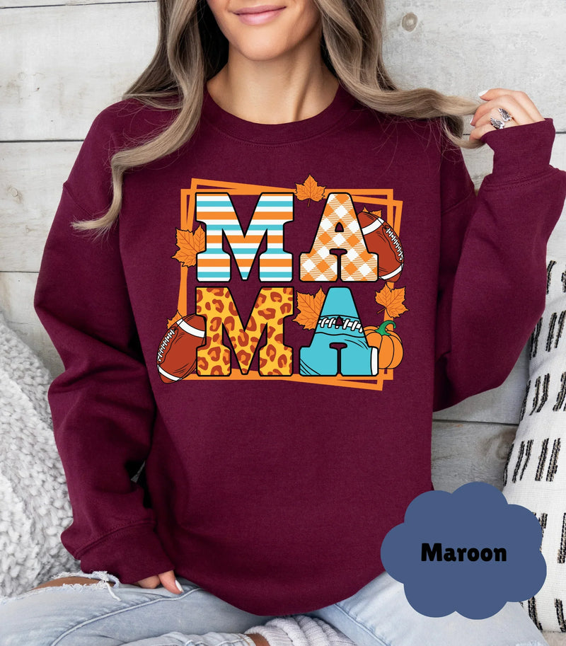 🍂 Fall Mama Sweatshirt | Cozy Autumn Coquette Sweater | Thankful Mama Gift - Evie's Dreamlands