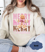 Merry Gingerbread Sweatshirt: Cozy Christmas Gift for Family - Evie's Dreamlands