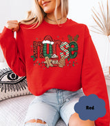Nurse Christmas Sweatshirt | Merry & Bright Gift for Healthcare Worker - Evie's Dreamlands