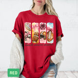 Touchdown Season T-Shirt | Pink Bow Football Shirt | Coquette Football Shirt - Evie's Dreamlands