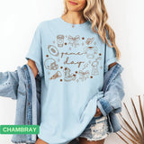 Game Day Doodle T-Shirt | Comfort Colors® Football Shirt for Fans - Evie's Dreamlands