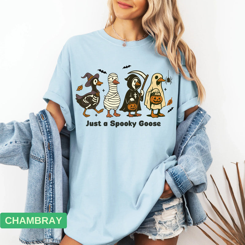 Funny Halloween Goose T-Shirt | Cute Spooky Fall Costume Tee - Evie's Dreamlands