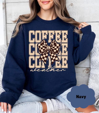 ☕ Coffee Lover’s Cozy Sweatshirt | Fall & Winter Pullover | Gift for Her - Evie's Dreamlands