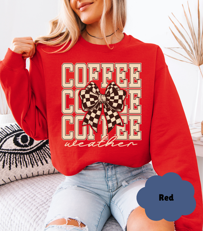 ☕ Coffee Lover’s Cozy Sweatshirt | Fall & Winter Pullover | Gift for Her - Evie's Dreamlands