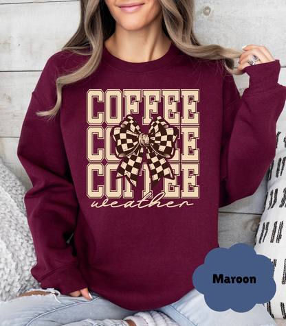 ☕ Coffee Lover’s Cozy Sweatshirt | Fall & Winter Pullover | Gift for Her - Evie's Dreamlands
