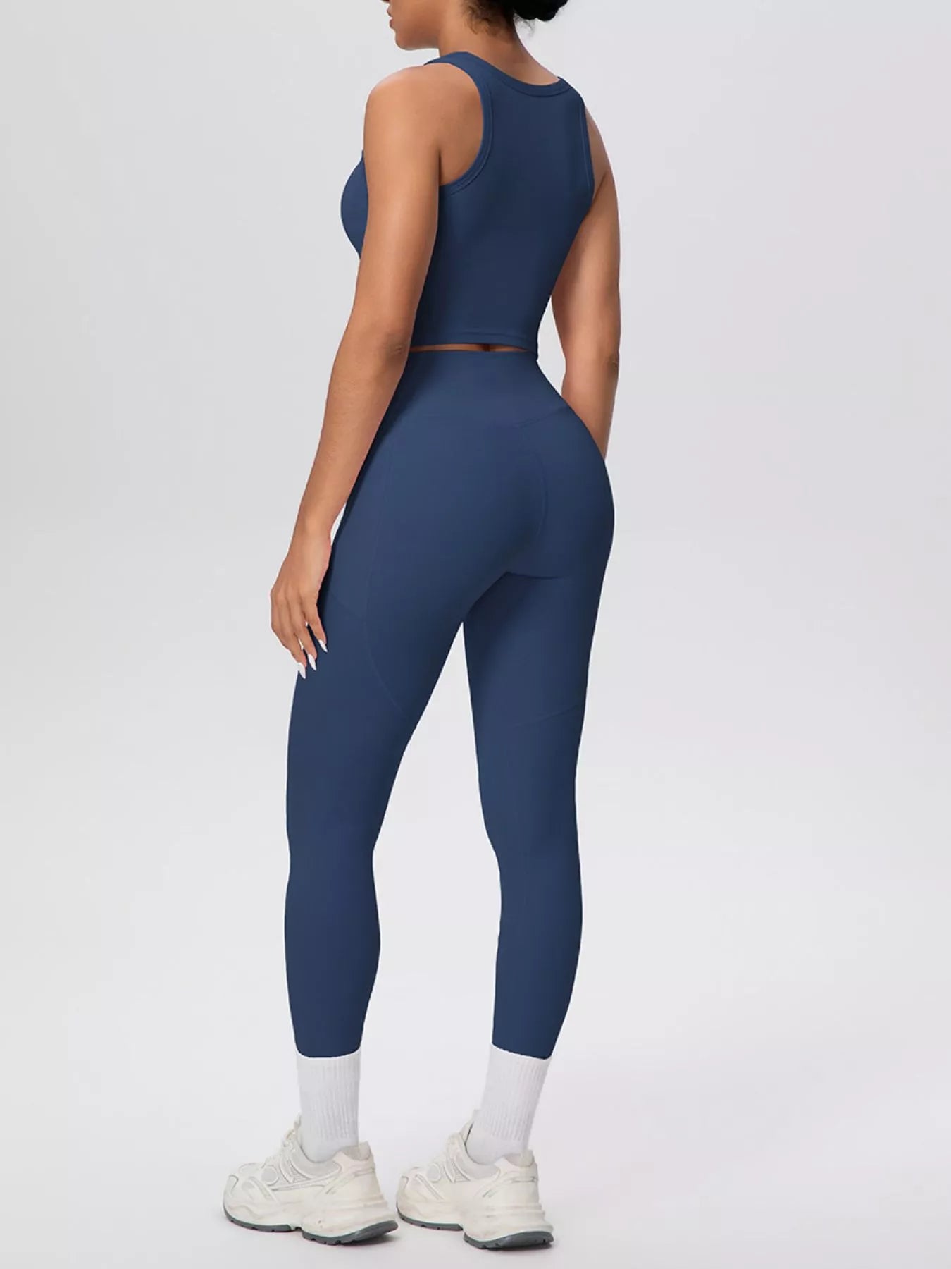 Scoop Neck Tank & High-Waisted Leggings Set