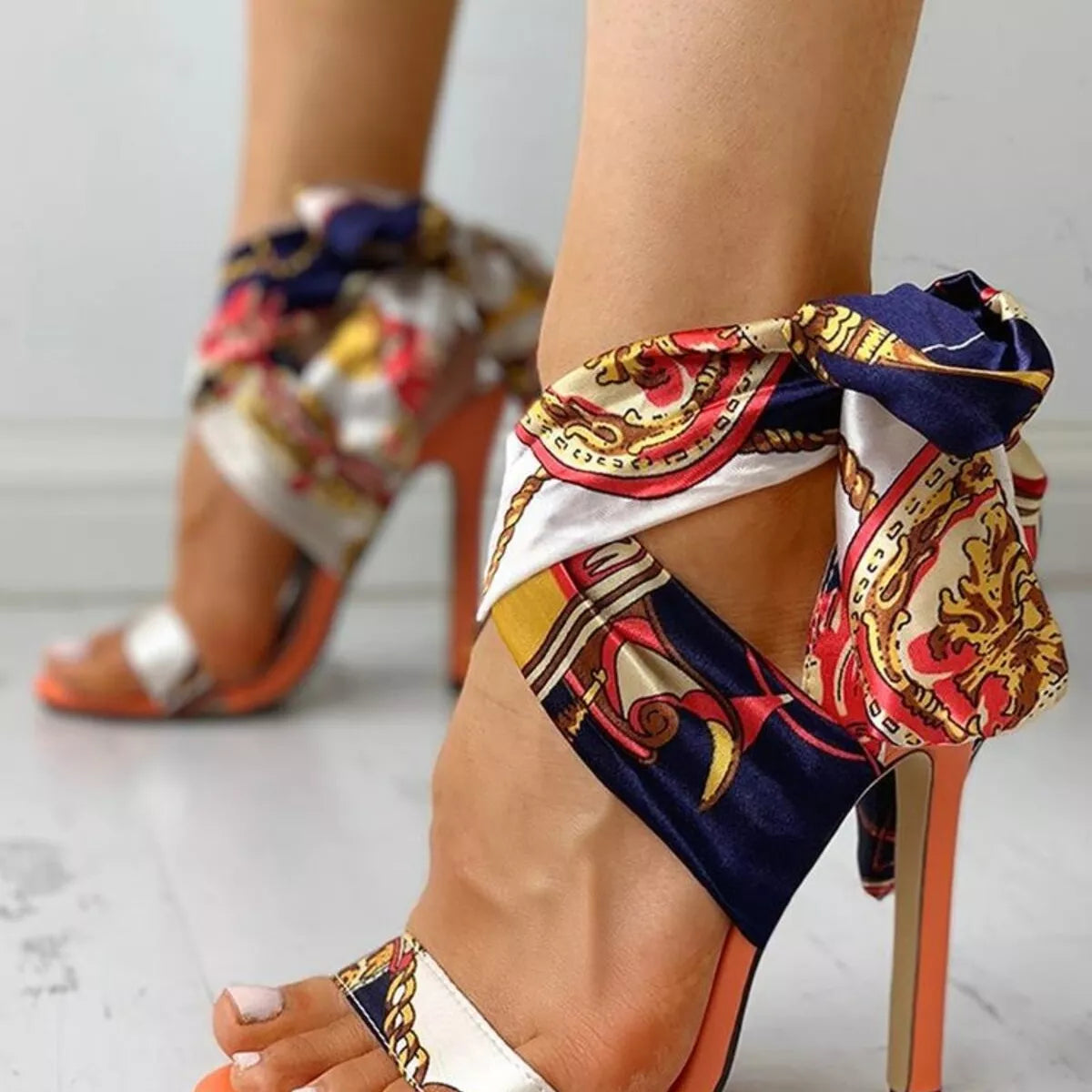 Women wearing elegant high heel sandals for special occasions