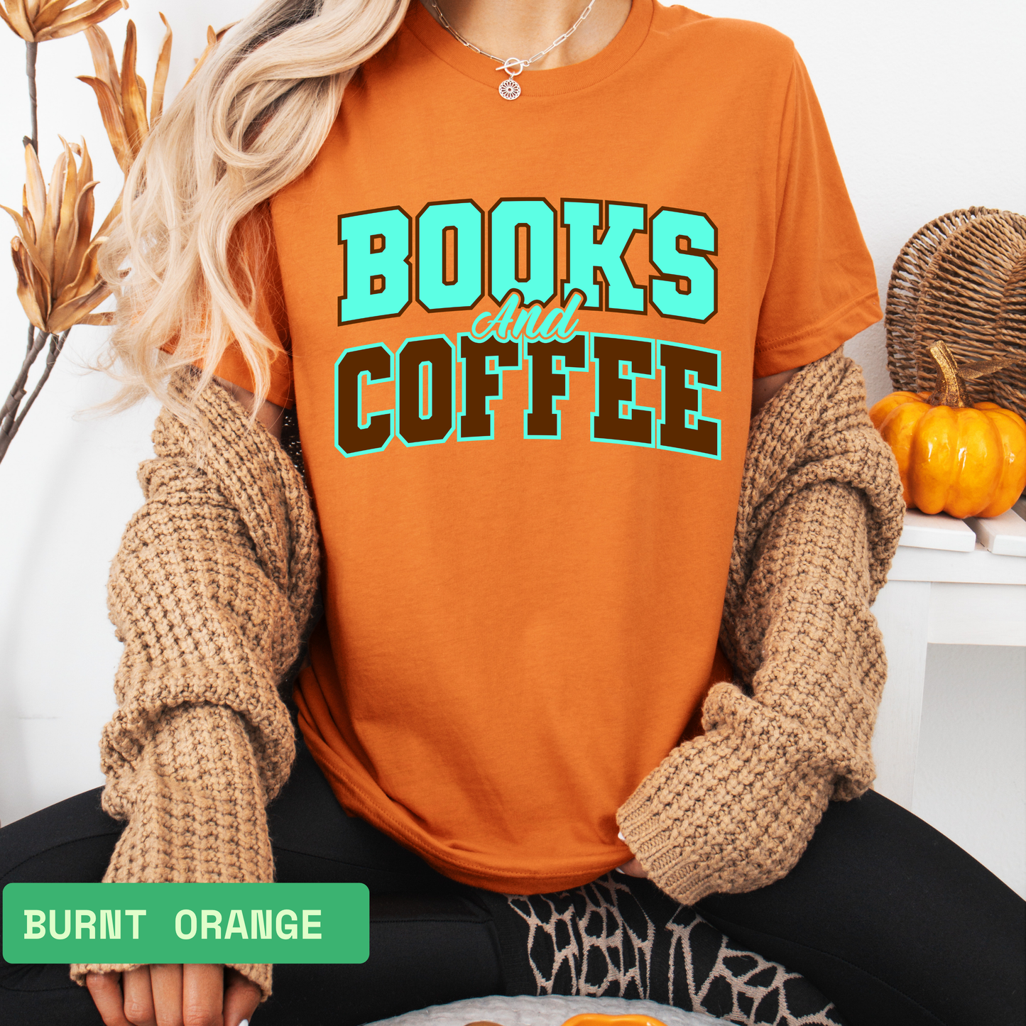 Books and Coffee T-Shirt – Book Lover Comfort Colors® Tee, Unisex Reading Shirt, Gift for Teachers, Librarians, and Coffee Enthusiasts - Evie's Dreamlands