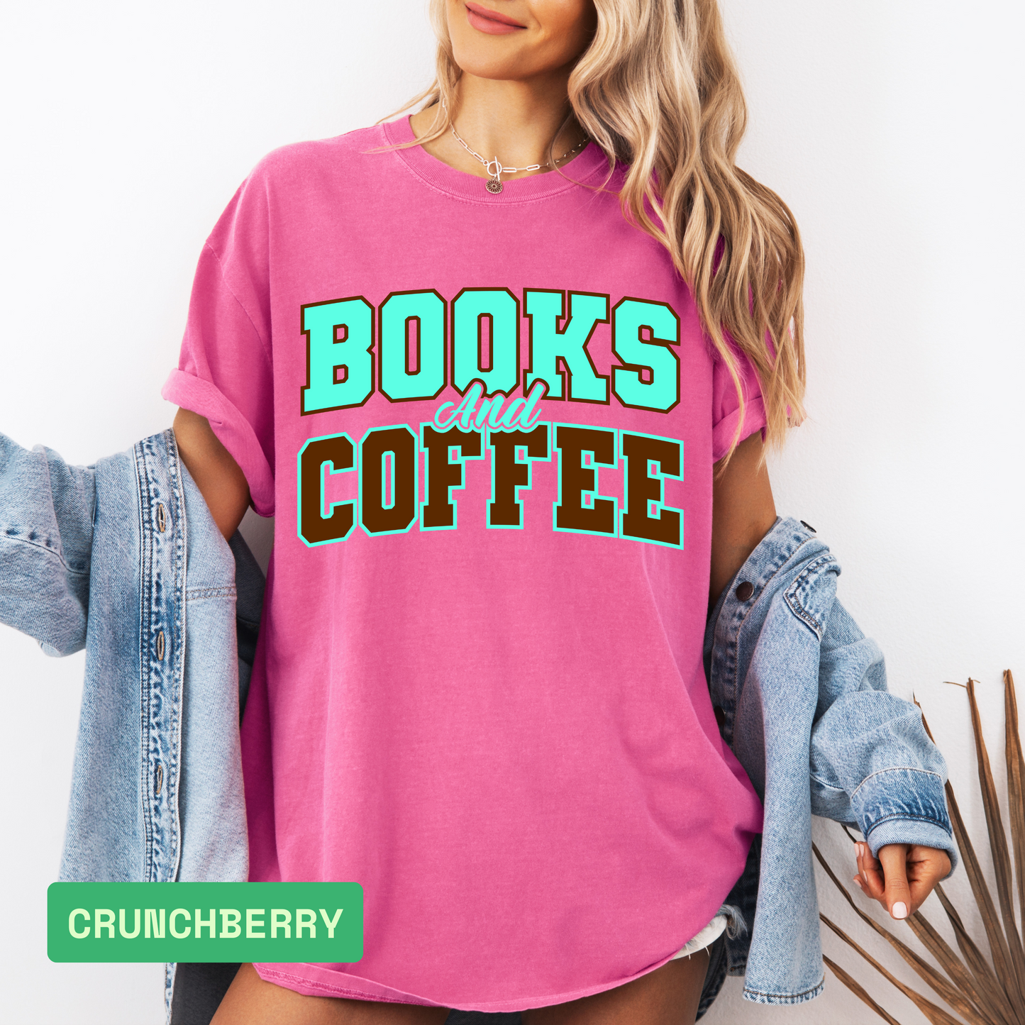 Books and Coffee T-Shirt – Book Lover Comfort Colors® Tee, Unisex Reading Shirt, Gift for Teachers, Librarians, and Coffee Enthusiasts - Evie's Dreamlands