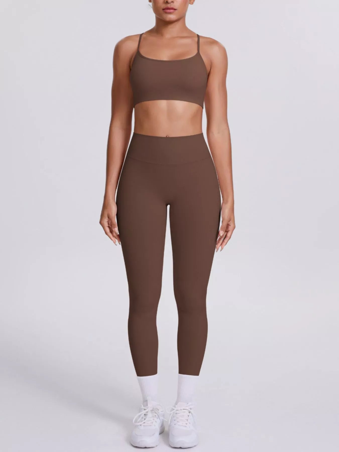 Criss-Cross Back Cami & Leggings Set