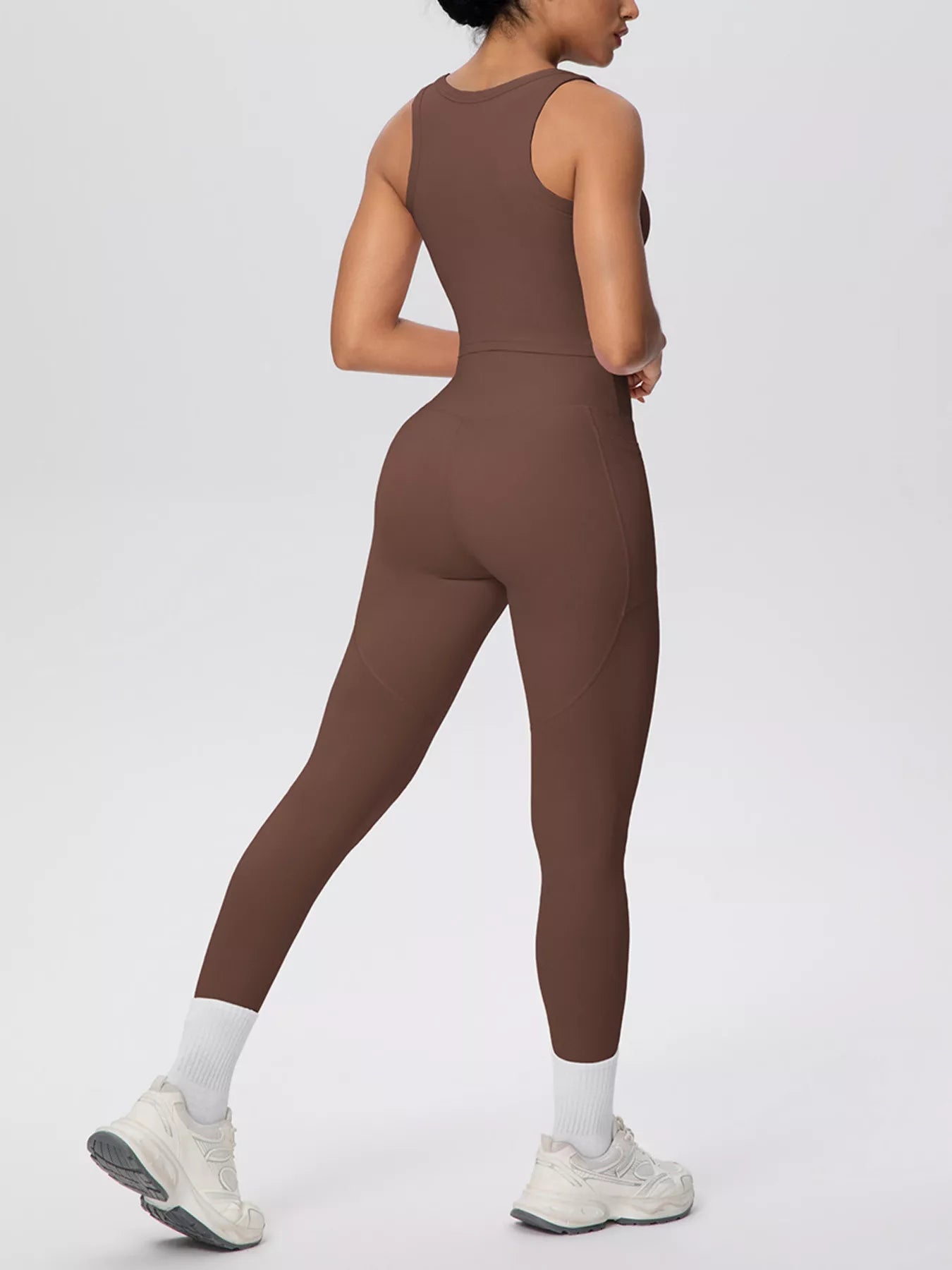Scoop Neck Tank & High-Waisted Leggings Set