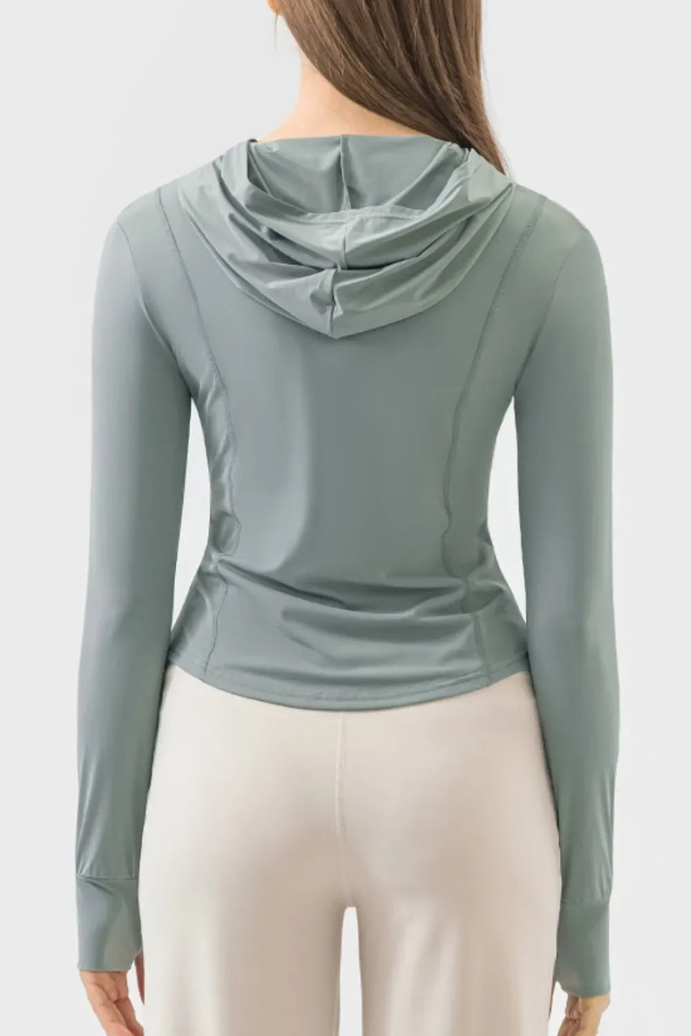 Zip Up Hooded Active Jacket