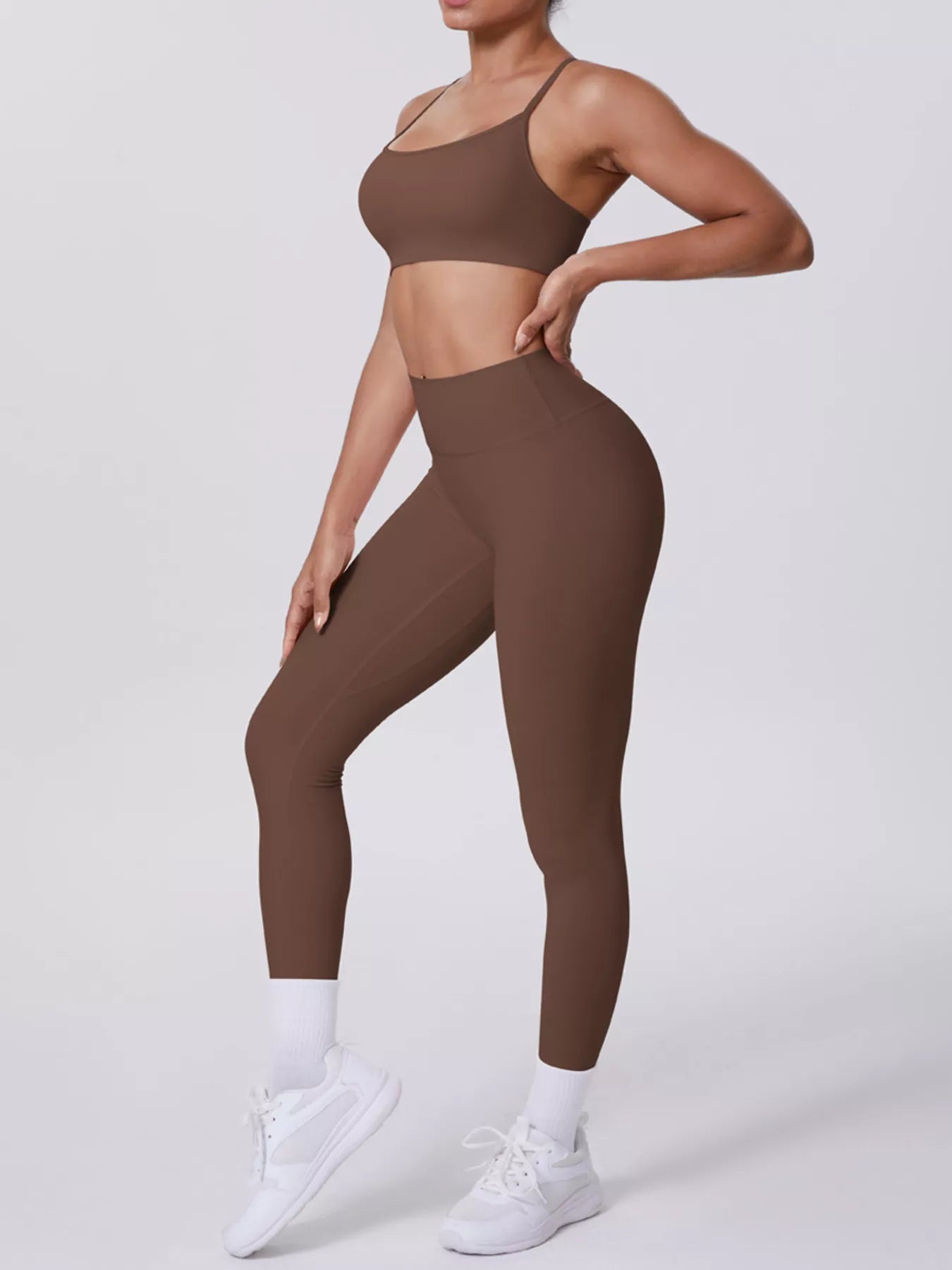 Criss-Cross Back Cami & Leggings Set