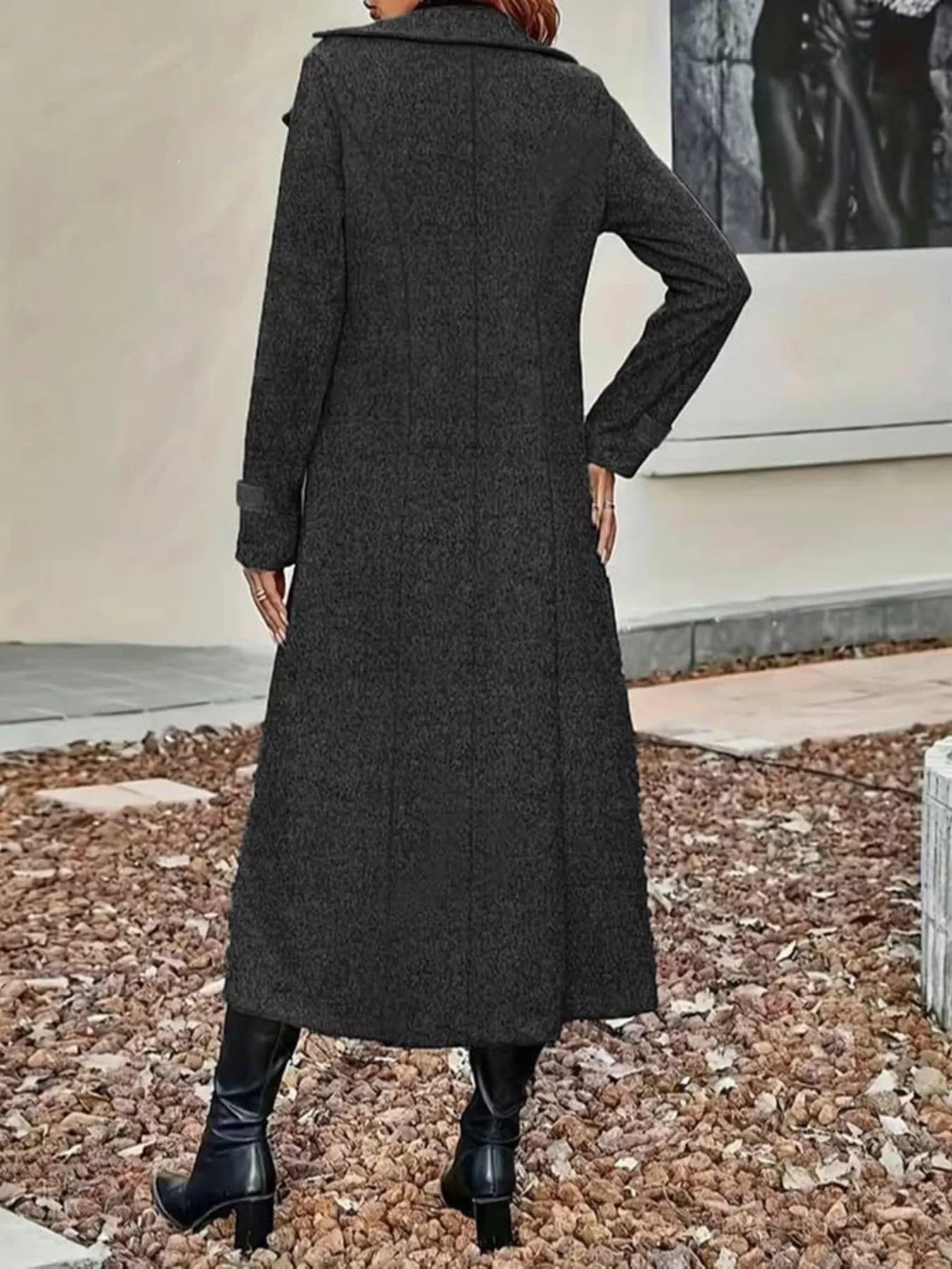 Double-Breasted Longline Trench Coat