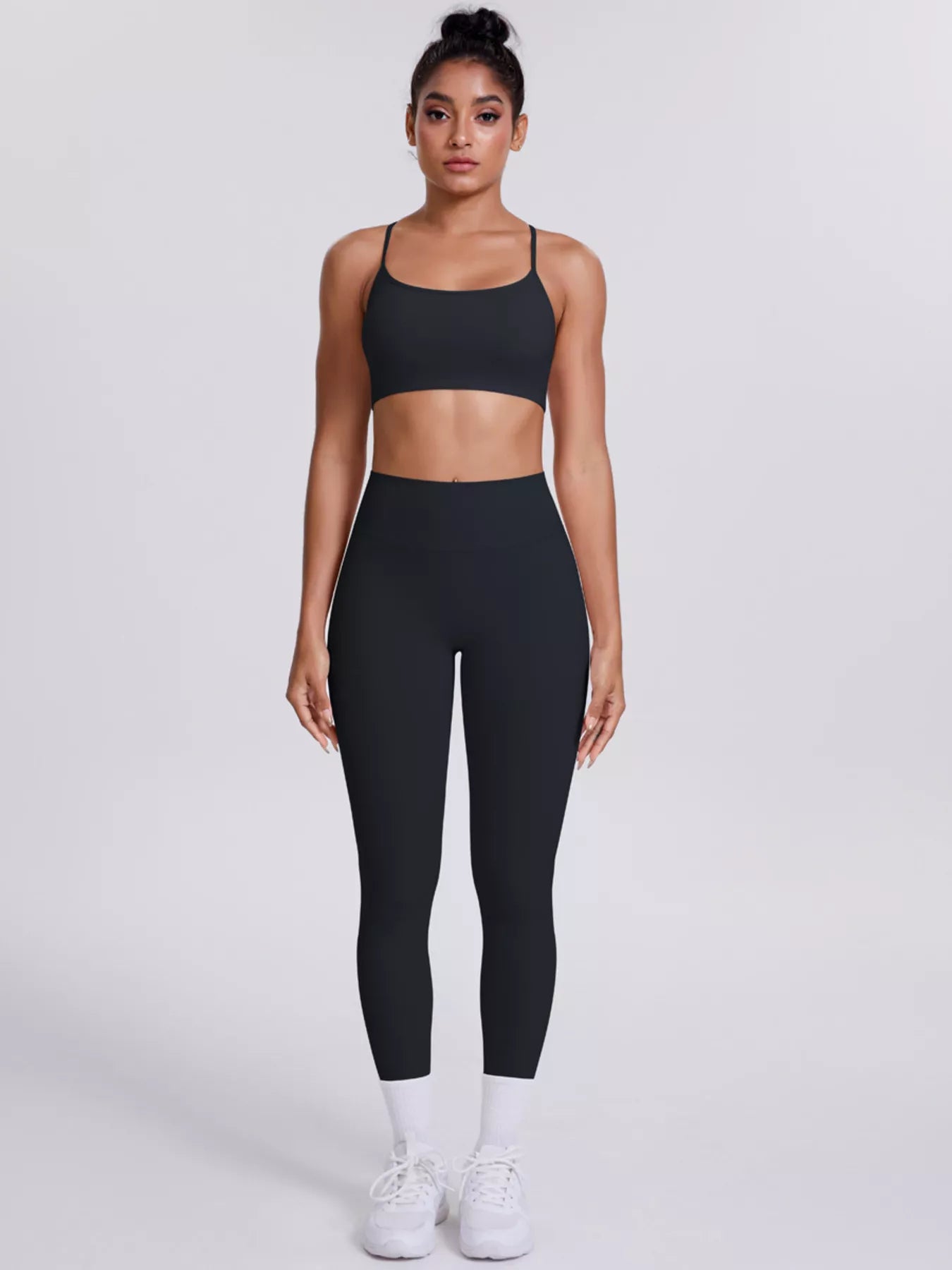 Criss-Cross Back Cami & Leggings Set