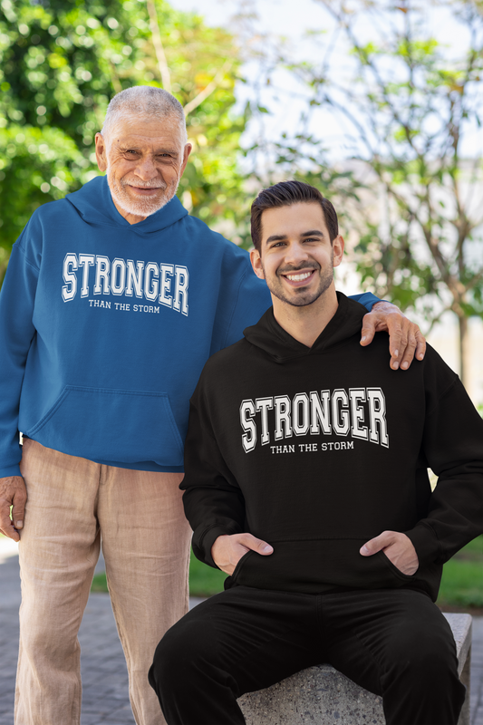 Stronger Than The Storm" Christian Hoodie | Faith-Based Inspirational Unisex Hoodie - Evie's Dreamlands