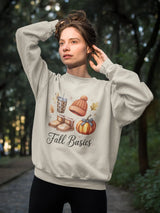 "Fall Basics" Sweatshirt | Autumn Aesthetic Crewneck