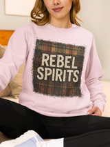 Rebel Spirits Crewneck Sweatshirt – Vintage Style Unisex Pullover