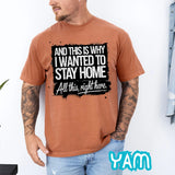 Stay Home T-Shirt – Relaxed Fit Comfort Tee for Homebodies, Unisex Shirt - Evie's Dreamlands