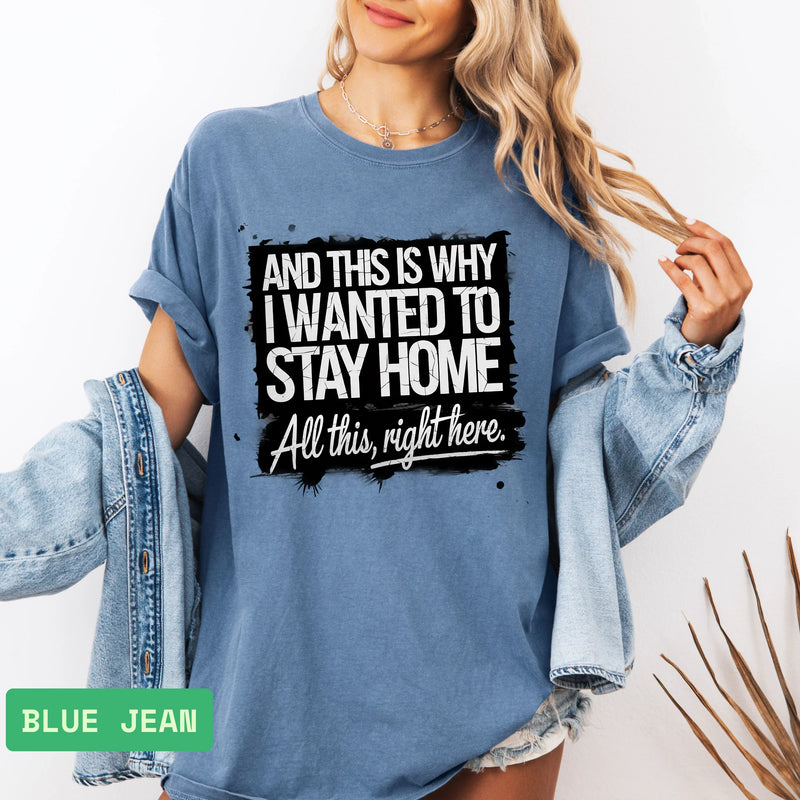 Stay Home T-Shirt – Relaxed Fit Comfort Tee for Homebodies, Unisex Shirt - Evie's Dreamlands