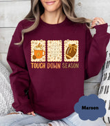 🏈 Touchdown Season Crewneck | Football Mom Game Day Sweatshirt | Gift for Mom - Evie's Dreamlands