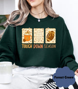 🏈 Touchdown Season Crewneck | Football Mom Game Day Sweatshirt | Gift for Mom - Evie's Dreamlands