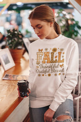 Fall Gratitude Crewneck Sweatshirt | Thankful, Grateful, Blessed - Evie's Dreamlands