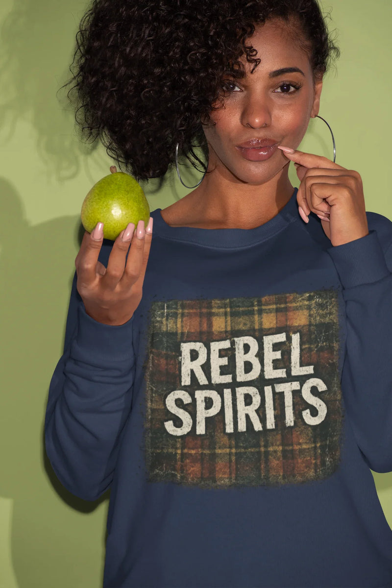 Rebel Spirits Crewneck Sweatshirt – Vintage Style Unisex Pullover