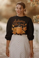 🍁 Autumn Vibes Only Crewneck Sweatshirt - Evie's Dreamlands